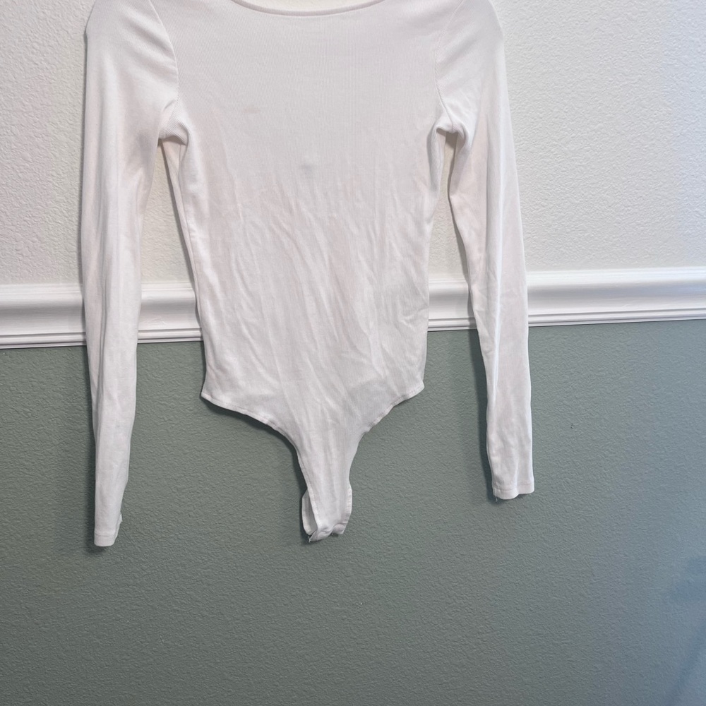 Cotton On White Long Sleeve Bodysuit